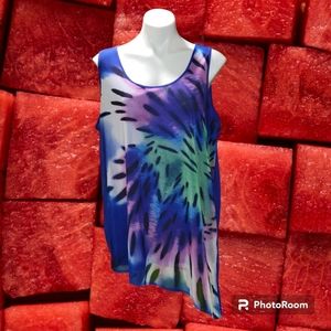 Lane Bryant Polyester Blend Mesh Sleeveless Top Size 18/20